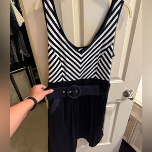 NWT City Chic Navy and White Striped Dress